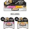 imageSheba Perfect PORTIONS Bistro Wet Cat Food Trays 12 Count 24 Servings Chicken in Alfredo Sauce and Salmon in Creamy Sauce Entre Easy Peel TwinPack Trays