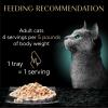 imageSheba Perfect Portions Bistro Adult Wet Cat Food Chicken in Alfredo Sauce Entree 26 oz TwinPack Trays 24 Count 48 ServingsChicken