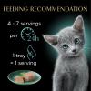imageSheba Perfect Portions Kitten Wet Cat Food Pate Chicken Entree and Salmon Entree 26 oz TwinPack Trays 12 Count 24 Servings Pack of 2Salmon