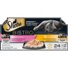 imageSheba Perfect PORTIONS Bistro Wet Cat Food Trays 12 Count 24 Servings Chicken in Alfredo Sauce and Salmon in Creamy Sauce Entre Easy Peel TwinPack Trays
